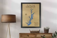 Lake Keowee Map, South Carolina – Image 2