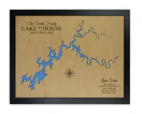 Watts Bar Lake Wooden Map, Tennessee – Image 4