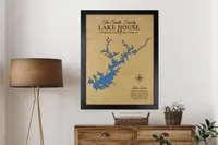 Lake Lanier Wooden Map, Georgia – Image 1