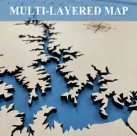 Lake Hartwell Map, Georgia & South Carolina – Image 4