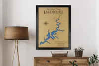 Custom Wood Map of Any Lake – Lake House Wall Art – Image 9