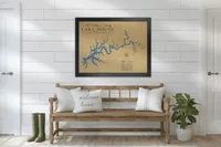 Custom Wood Map of Any Lake – Lake House Wall Art – Image 3