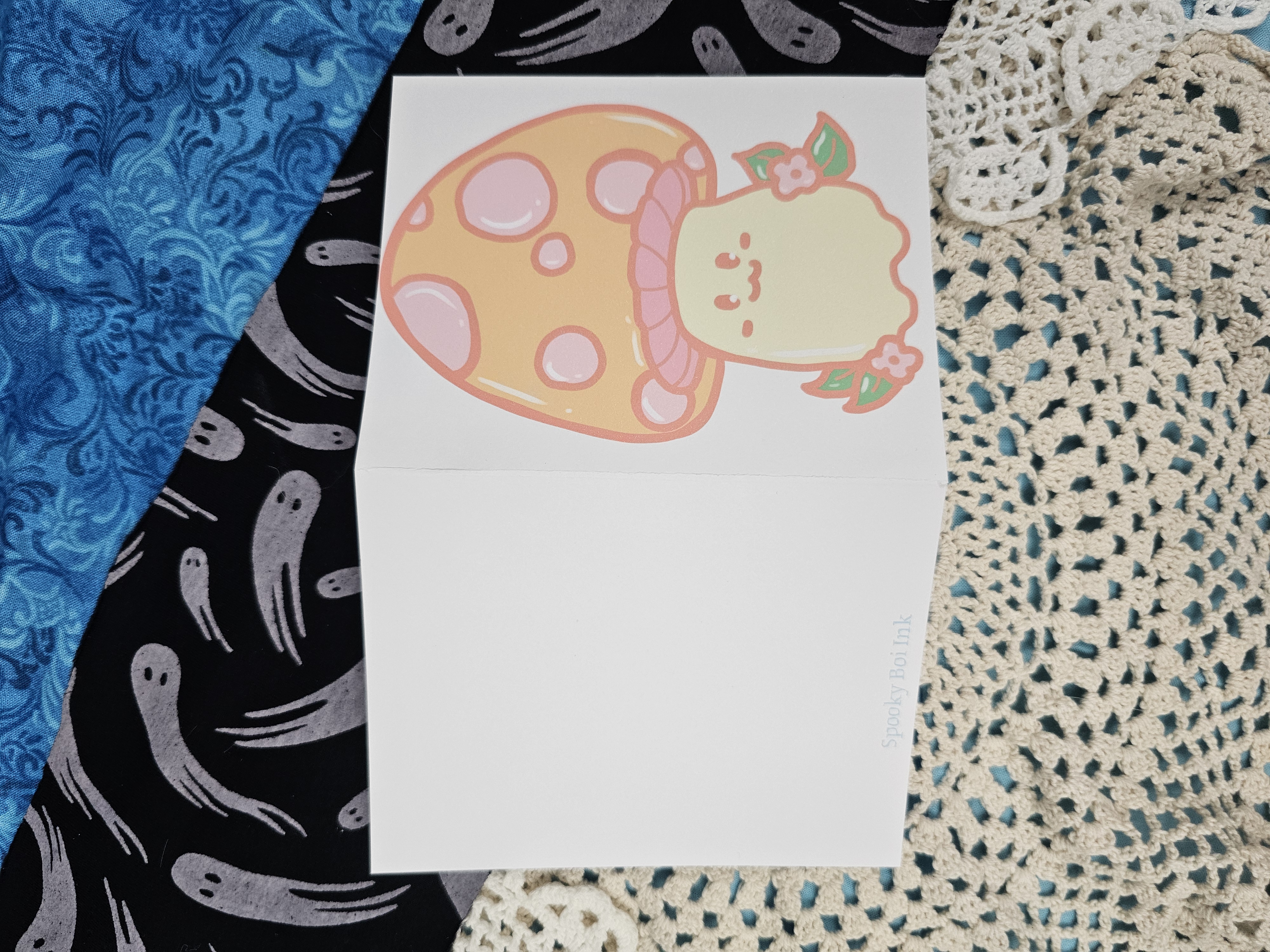 Greeting Card Yellow Mushroom  – Image 3