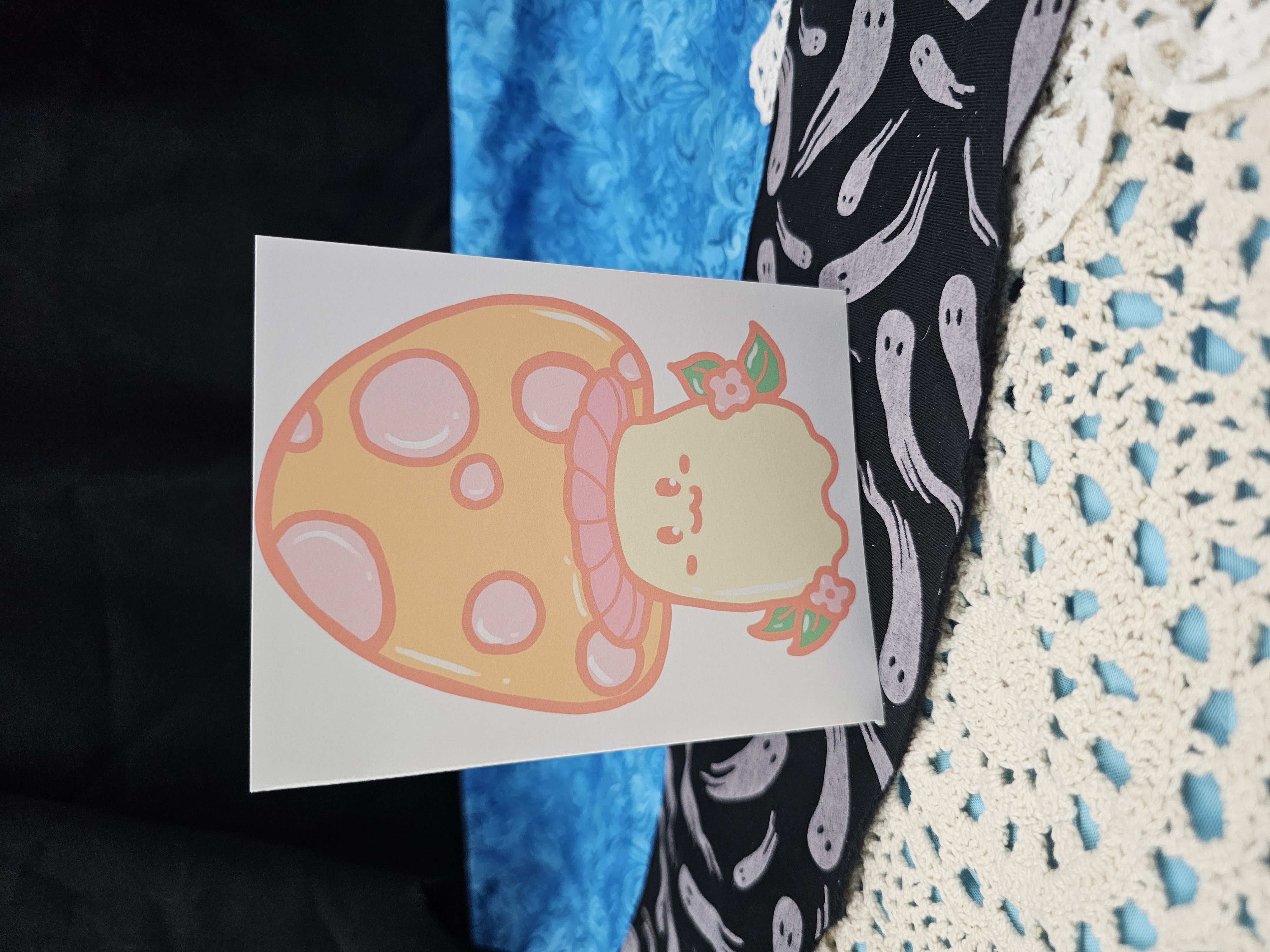 Greeting Card Yellow Mushroom  – Image 2