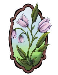 Framed Flower Sticker – Image 1