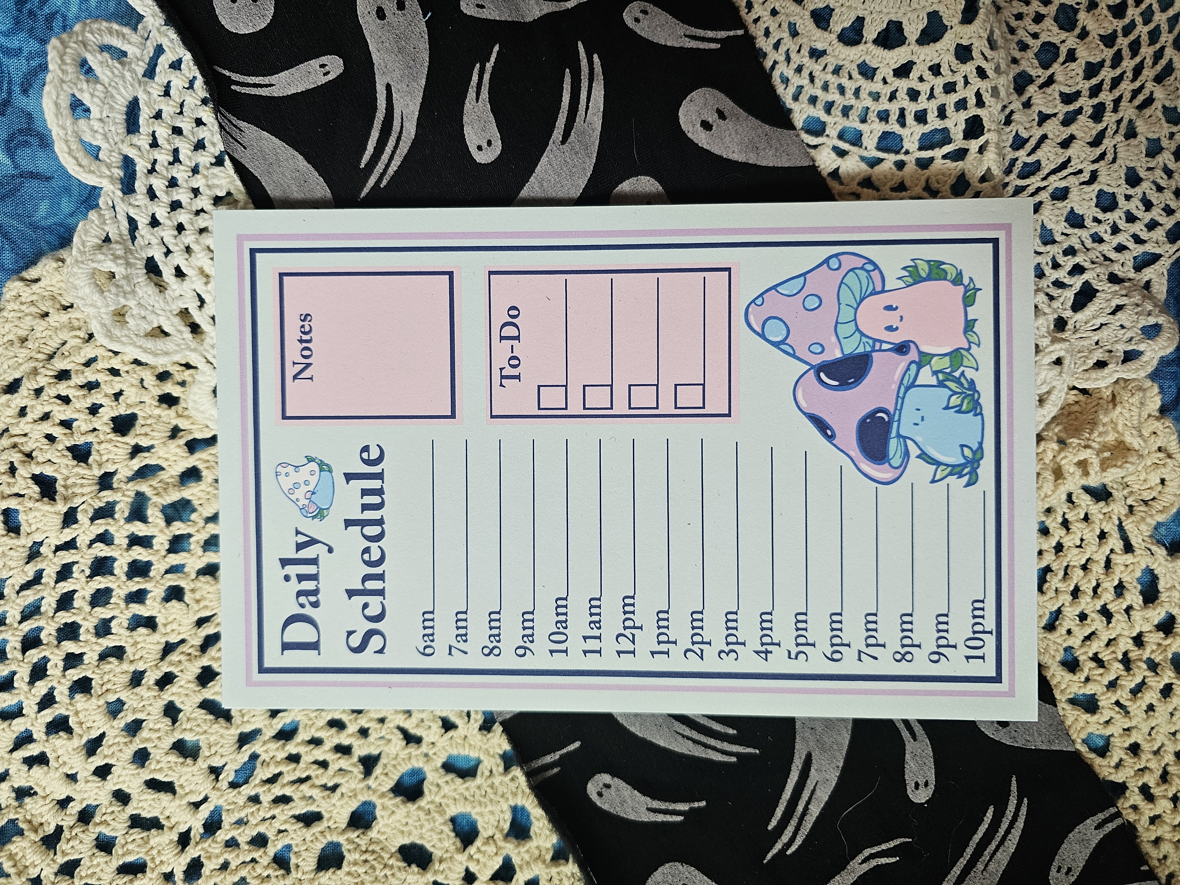 Daily Schedule Mushroom Pals – Style 2