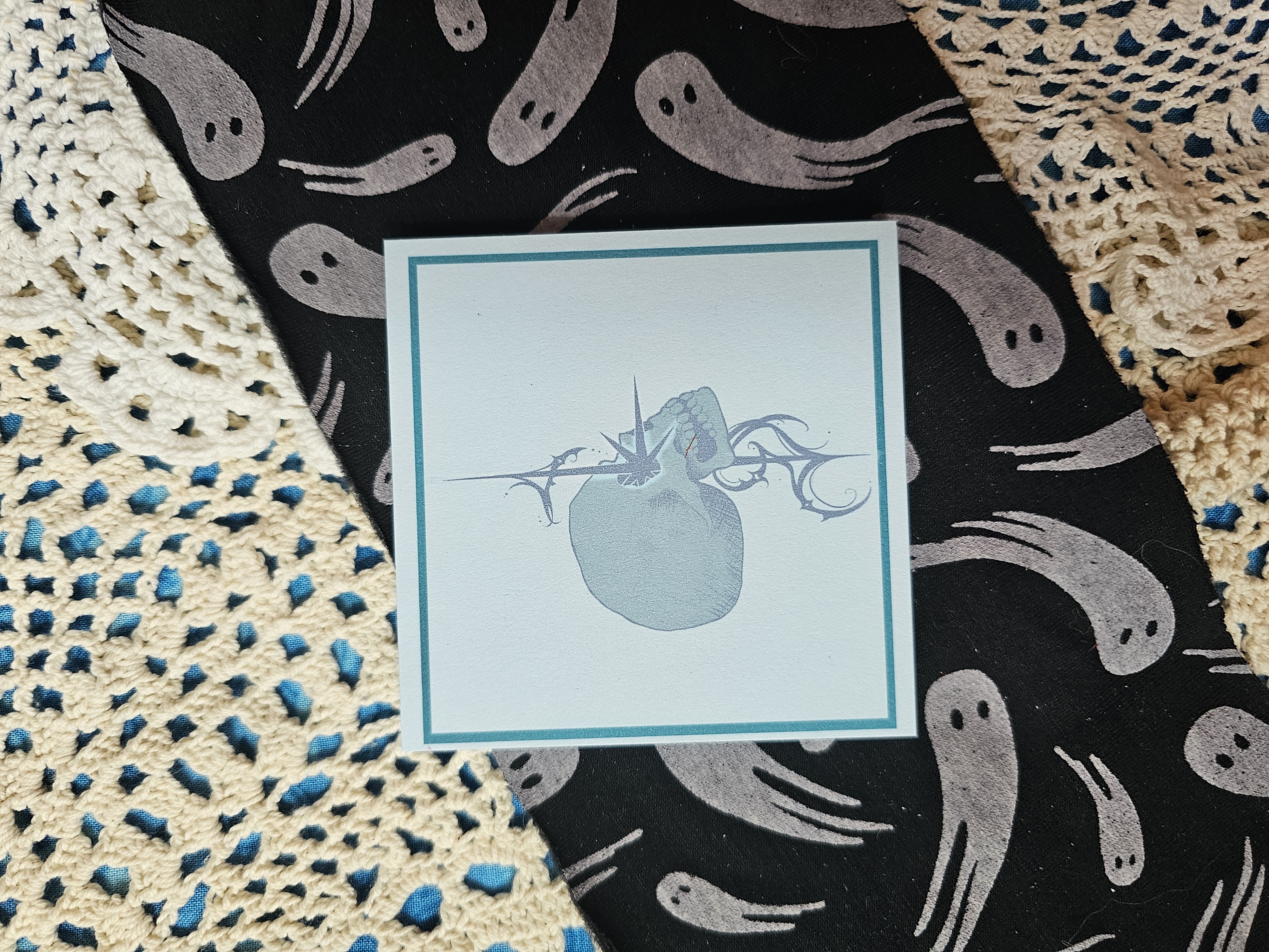 Notepad Small Piercing Skull  – Style 2