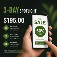 3-Day Spotlight Promotion – $195 – Image 1