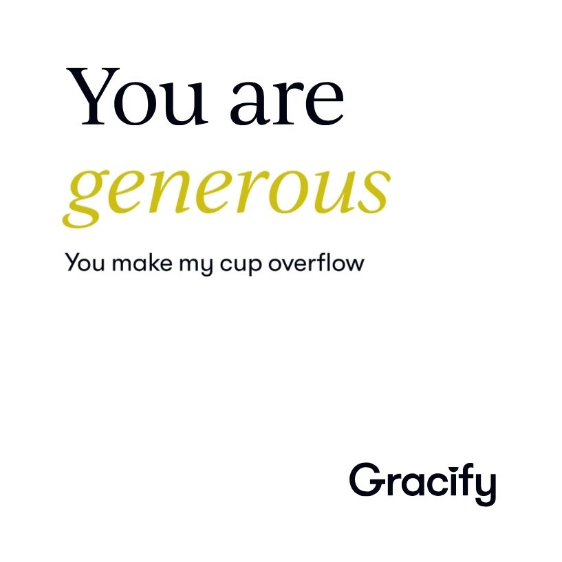 Affirmation Card: Generous – Image 1