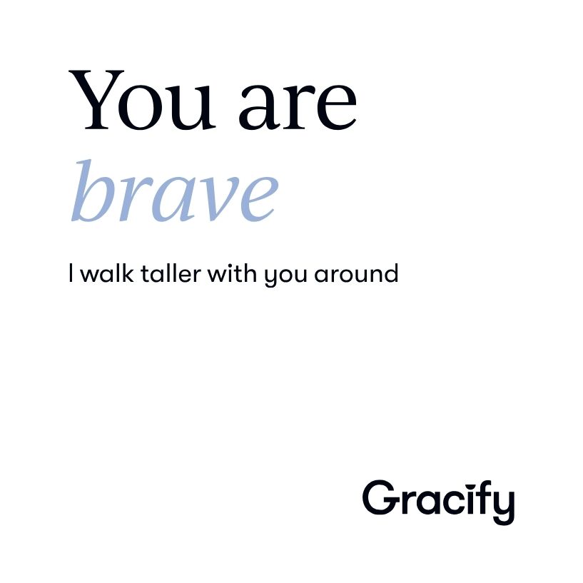 Affirmation Card: Brave – Image 1