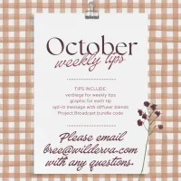 October Essentials Weekly Tips – Image 1