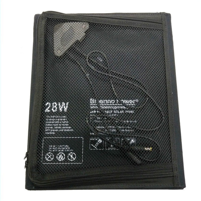 28 Watt Foldable Solar Panel for Charging Power Packs (BSP-28) – Image 2