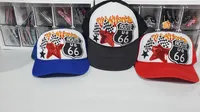 Route 66 Hat with Flames  – Image 2