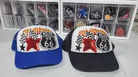 Route 66 Hat with Flames  – Image 4