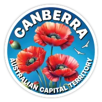 Canberra, ACT Poppies Sticker – Image 1