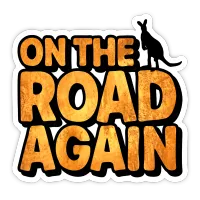 On the Road Again Sticker – Image 1