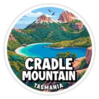Cradle Mountain, Tasmania Sticker – Image 1