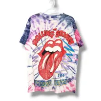 Vintage 90s 1994 Rolling Stones Voodoo Lounge Tye Dye Band Shirt – Image 1