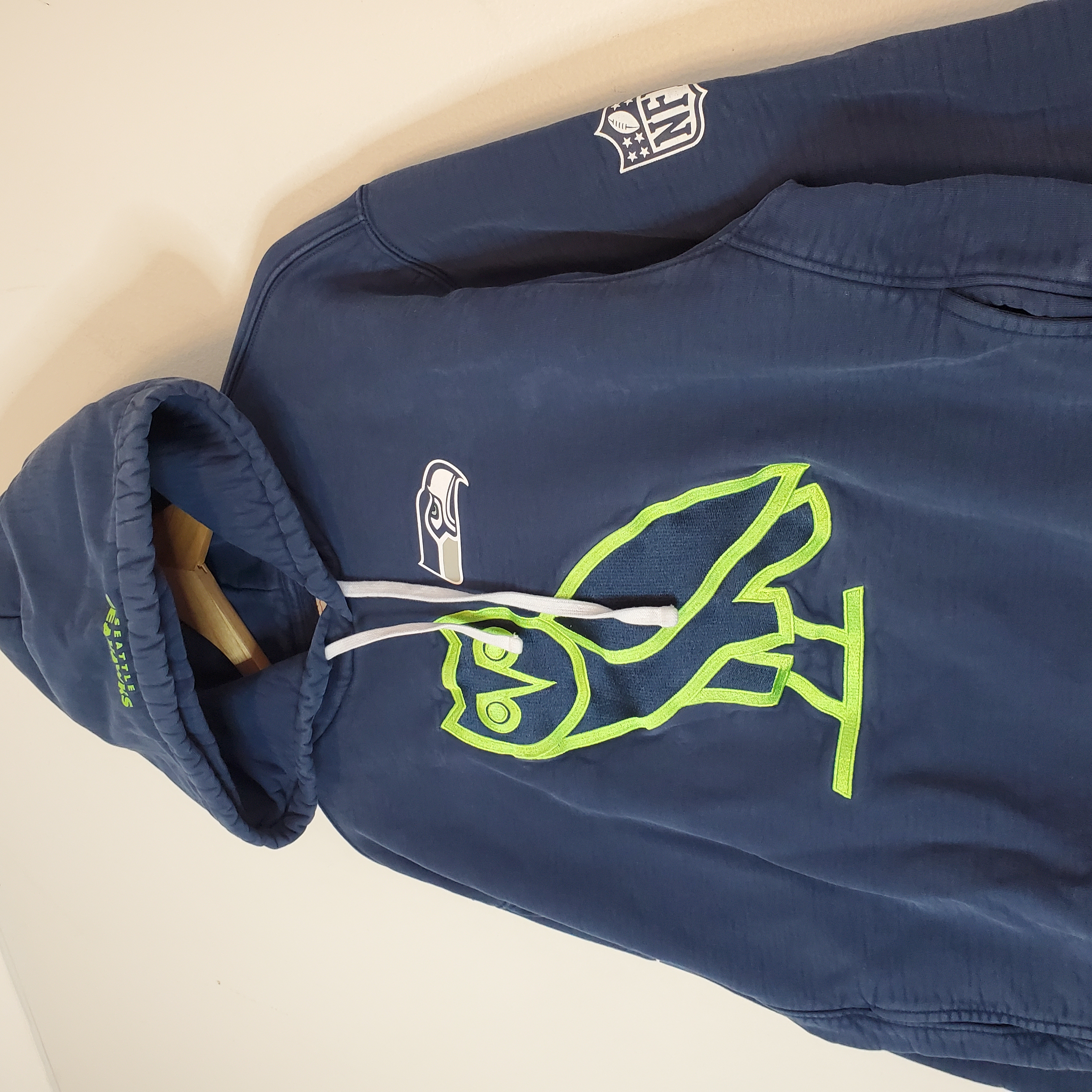 October's Very Own OVO x NFL Seattle Seahawks Hoodie Sweater Blue Size XL – Image 3