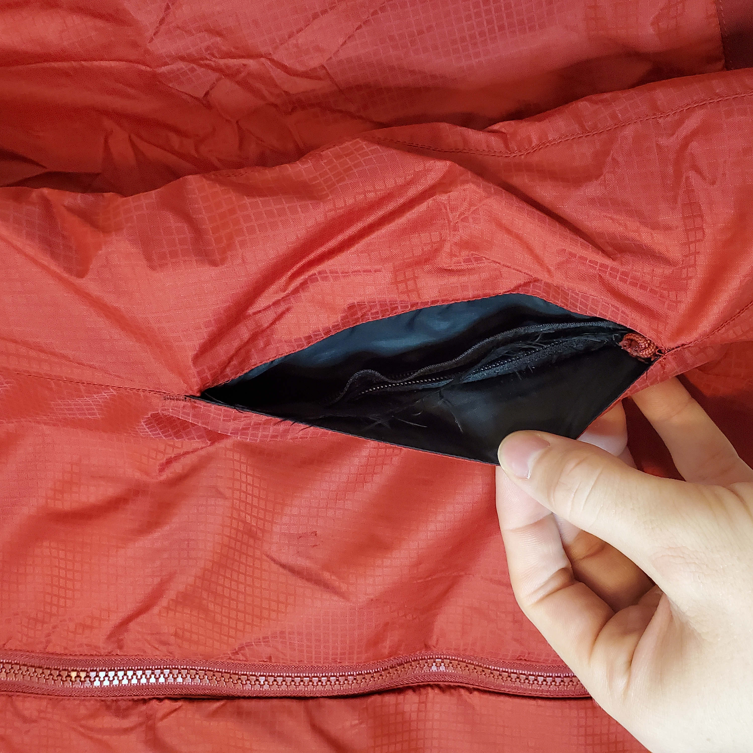 Vintage Arc'teryx Light Puffer Jacket Orange Size S – Image 7