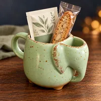 Tea Time Elephant Mug – Mug + Tea & Biscotti