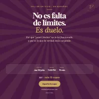 "Taller: No es falta de límites. Es duelo." – Imagen 1