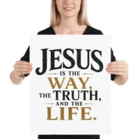 Jesus is the Way White Poster – Image 4