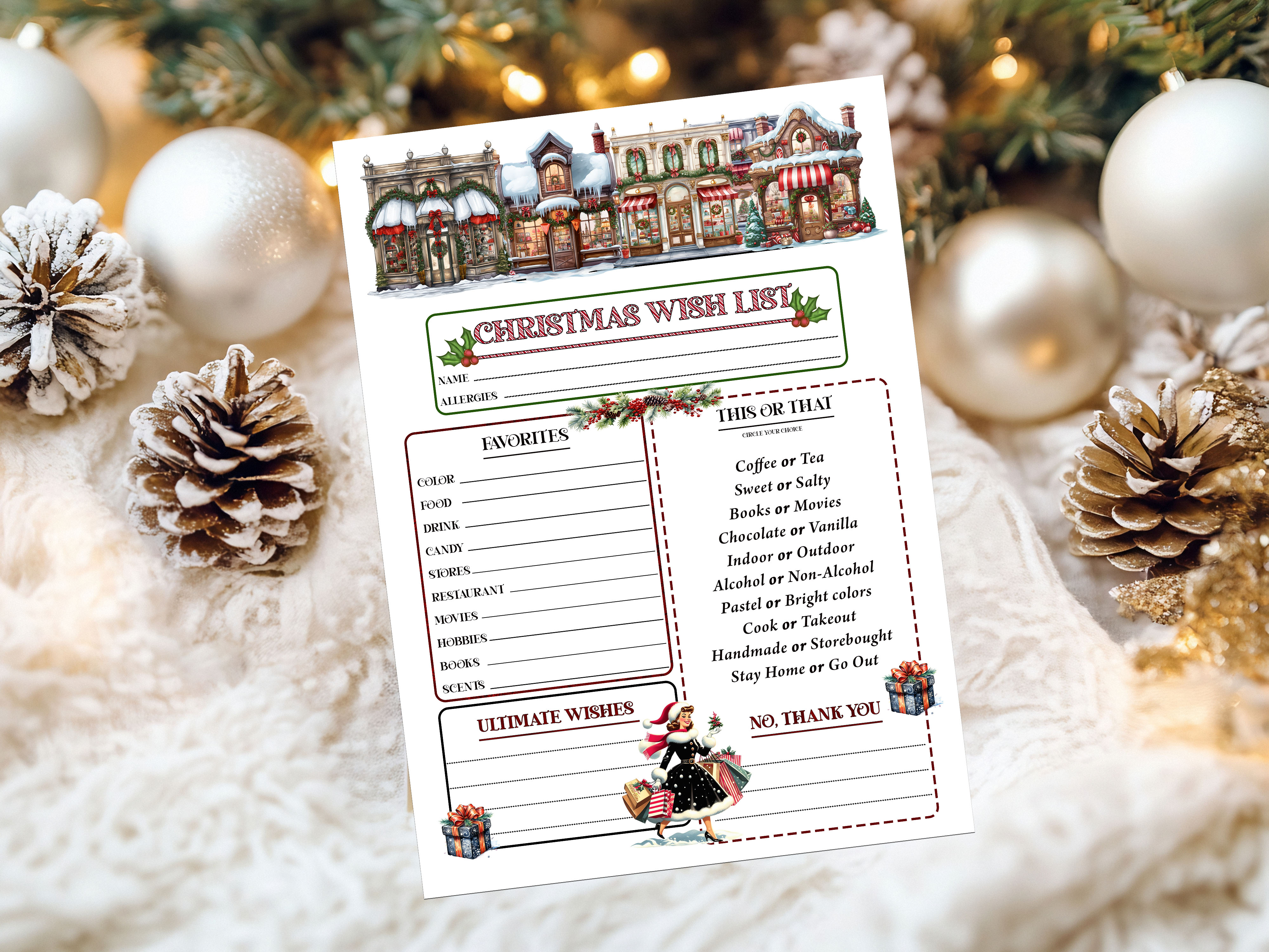 Christmas Vintage Wish List Digital Download – Image 2