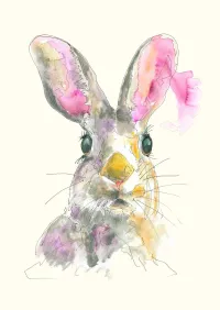 Toxic Lapin Watercolour Print – Image 1