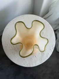 Calvert Glass Vase – Peach / Olive – Image 2