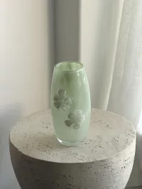 Posey Glass Vase – Mint Green – Image 1