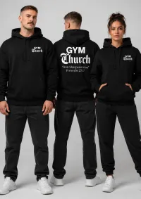 Gym Church Premium Relaxed Hoodie – Image 2