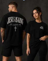 Black Jesus Is King Oversize Tee – Image 1
