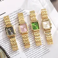 Elegant Vintage-Style Square Gold Watch – Image 6