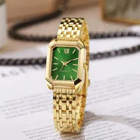 Elegant Vintage-Style Square Gold Watch – Image 4