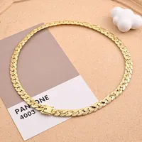 Gold Chunky Curb Chain Necklace & Bracelet Set – Image 2