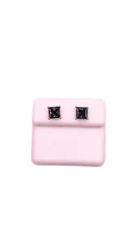 Mystic Quartz 925 sterling silver studs – Image 1