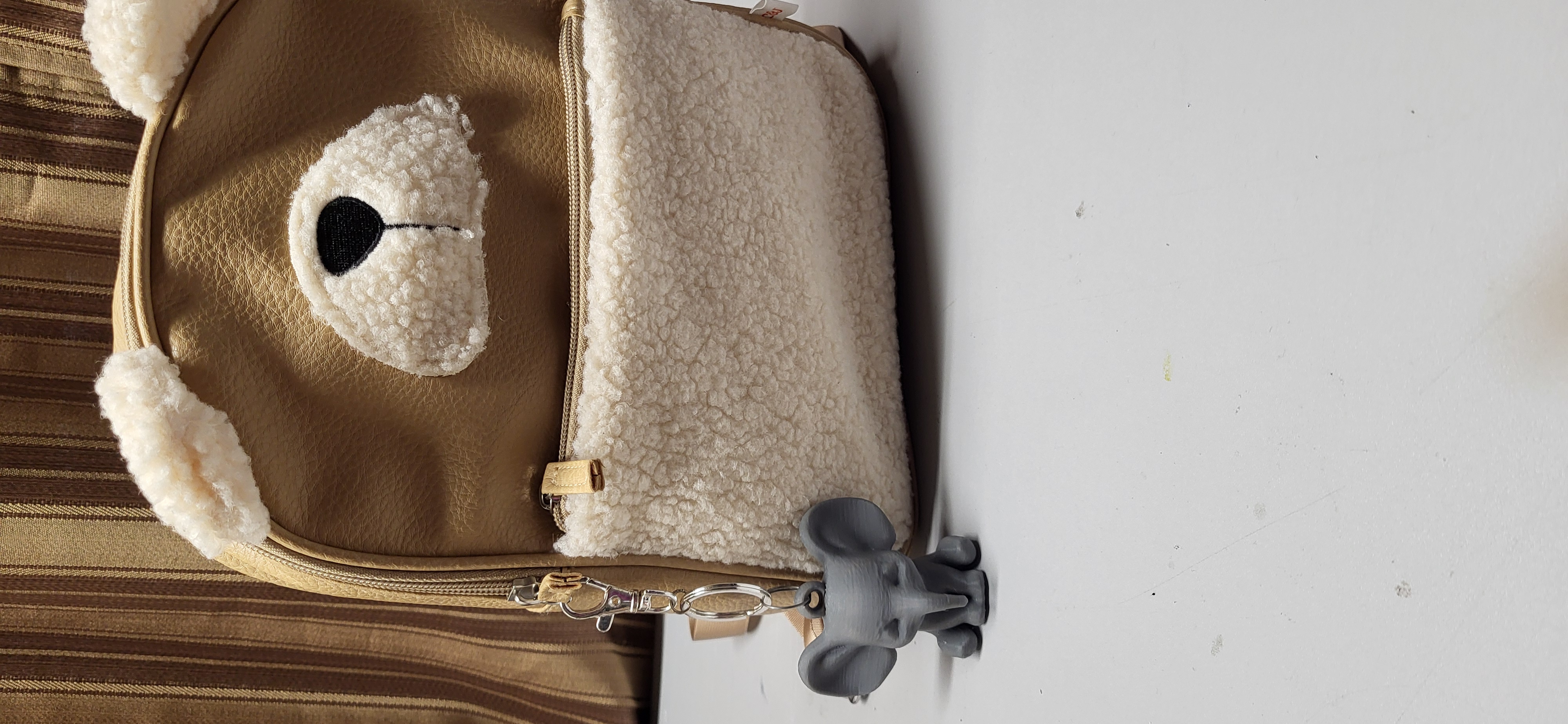 3D Printed Elephant Keychain – Image 2