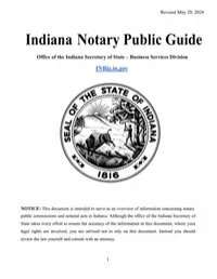 Indiana Notary Public Guide  – Image 1