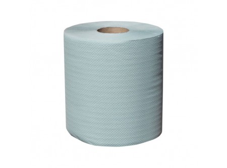 Belsőmag adagolású rolnis kéztörlő maxi, zöld, 1rétegű, 180m, 6 tekercs – Image 1