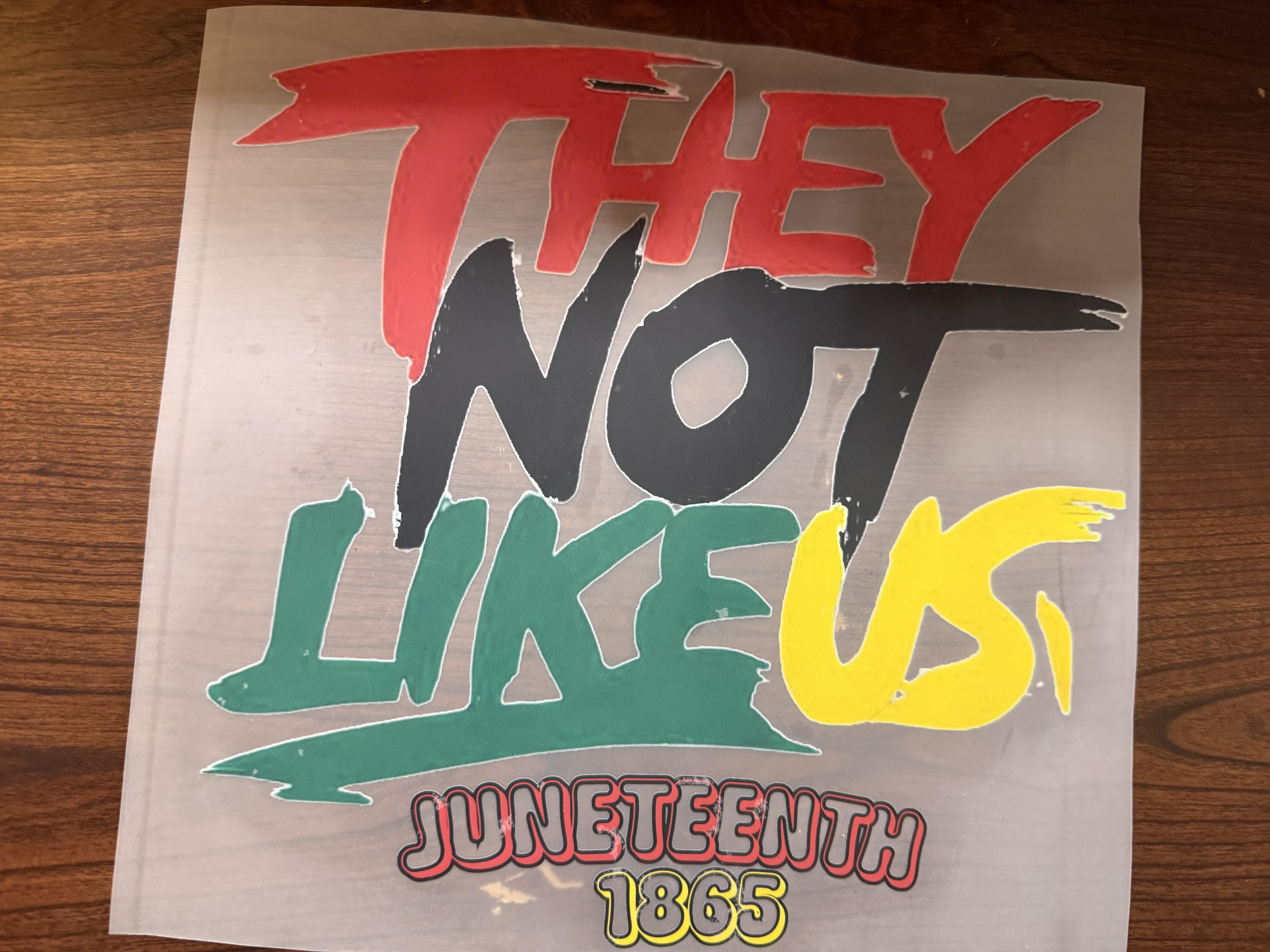 Juneteenth "They Not Like Us" – small