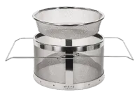 Double Honey Strainer – Stainless Steel Honey Filtering Tool – Image 1