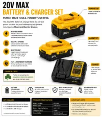 20V MAX Battery & Charger Package — 6Ah + 4Ah – Image 2