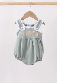 Sage Starfish Shell Ruffle Bubble – Image 1