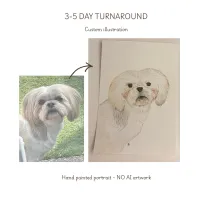 Custom Pet Portrait - Watercolour Painting  – Image 6