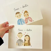 Custom Couple/Family Portrait - Watercolour Painting – Image 3