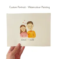Custom Couple/Family Portrait - Watercolour Painting – Image 5
