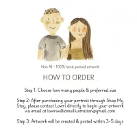 Custom Couple/Family Portrait - Watercolour Painting – Image 7