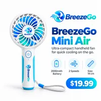 BreezeGo Mini Air Portable Fan – Image 1