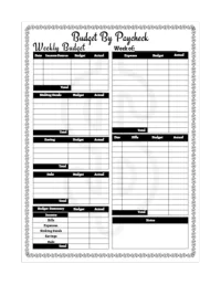 Weekly Budget Planner and Organizer 12-months – Image 2